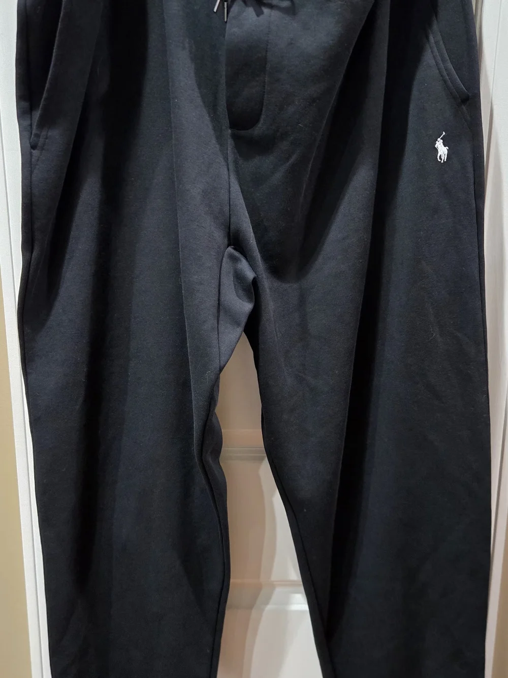 New Without Tags Polo by Ralph Lauren Black Jogger Sweatpants with Polo Pony